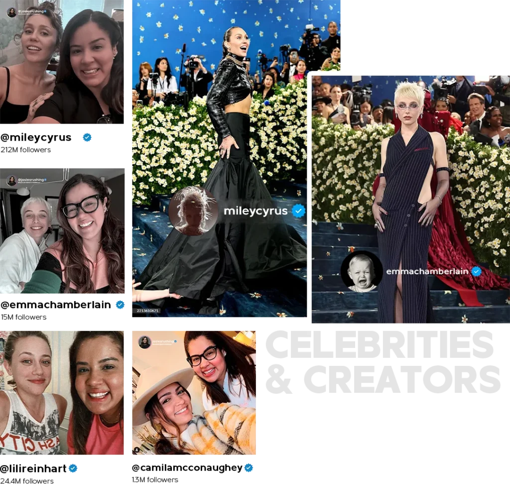 Celebrities and Creator